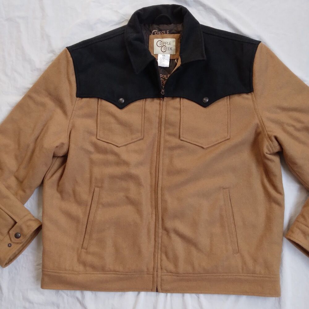 Vintage Cripple Creek Jacket Wool Blend Western Southwestern Rodeo USA Mens XXL - Picture 4 of 13